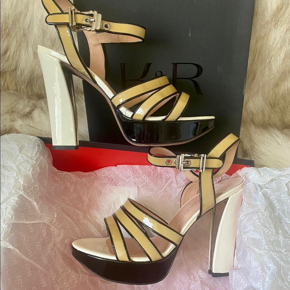 R&Renzi by GIANMARCO LORENZI Patent Leather Heels